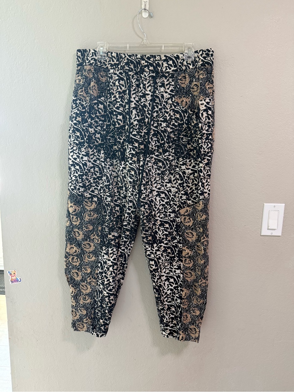 Free People Printed Harem Jogger Pants Size L